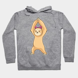 Sloth at Fitness Sports Hoodie